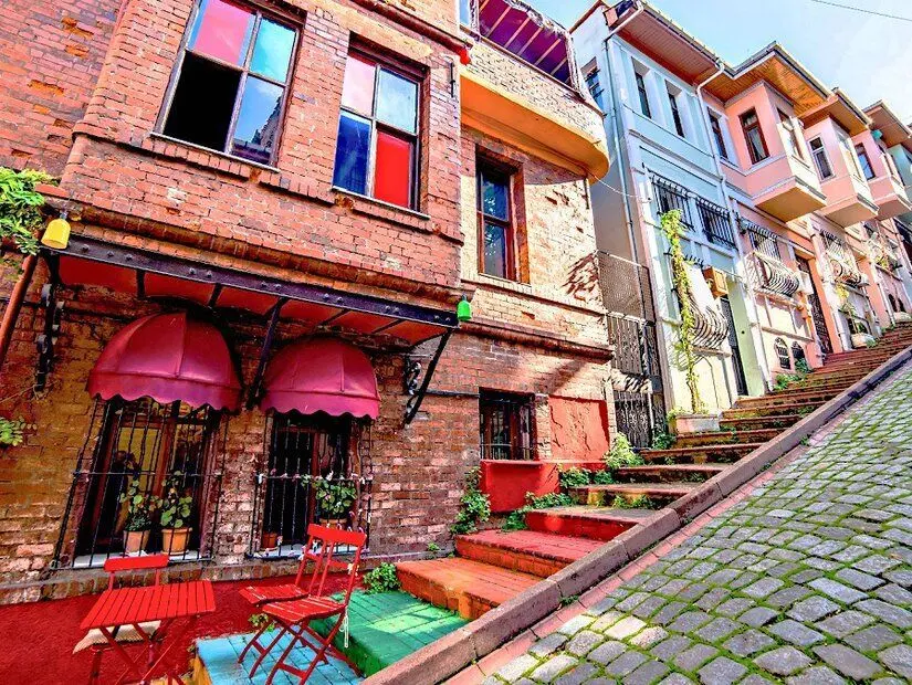 Balat Renkli Evler ve Merdivenler