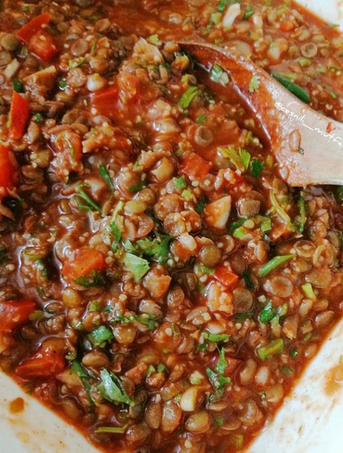 Kara şimşek yemeğinin Sivas yorumu mercimek badı...
