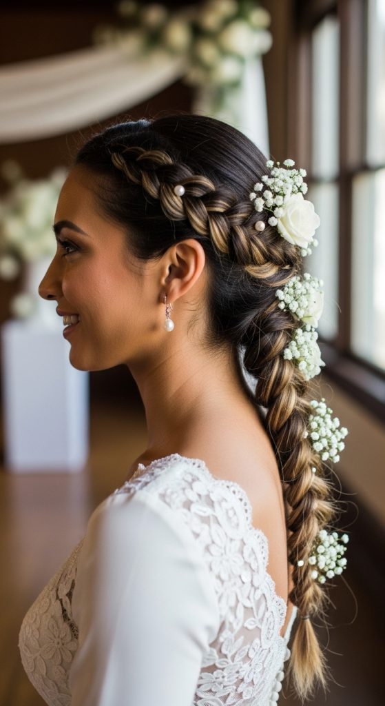 Bride Örgü Saç Modeli