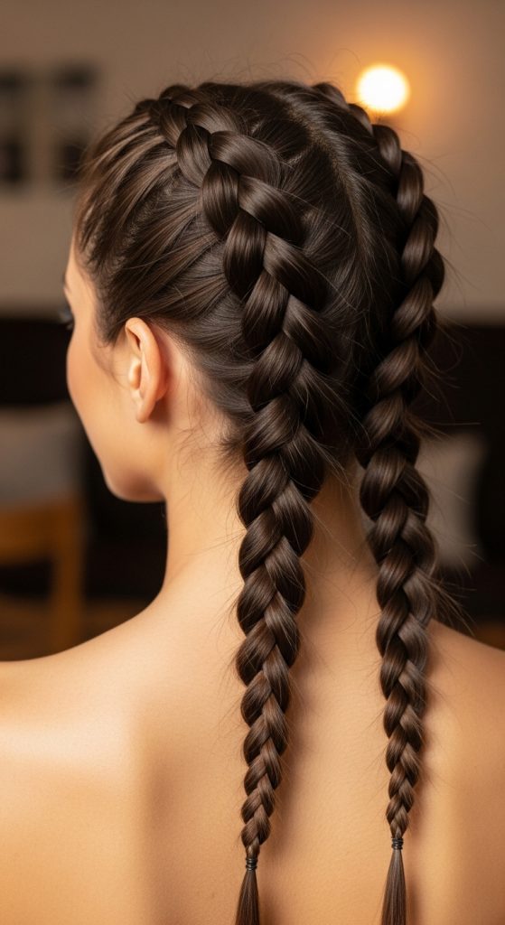 Ters Örgü Saç Modeli