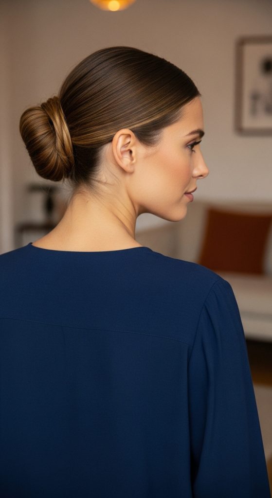 Ense Topuzu Saç Modeli