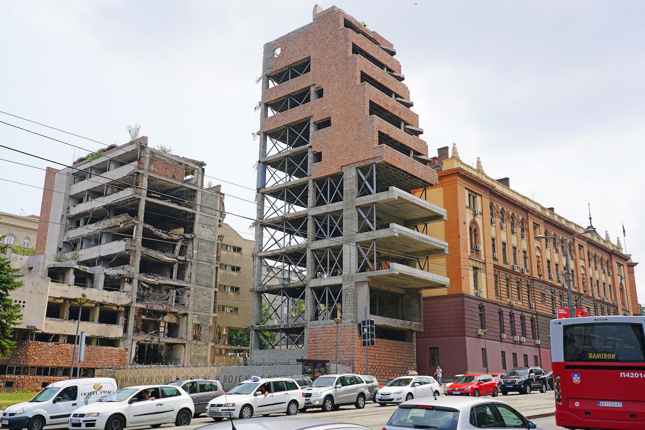 Sırp Savunma Bakanlığı Binası Belgrad Sırbistan