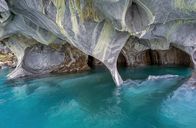 Las Cavernas de Marmol Şili