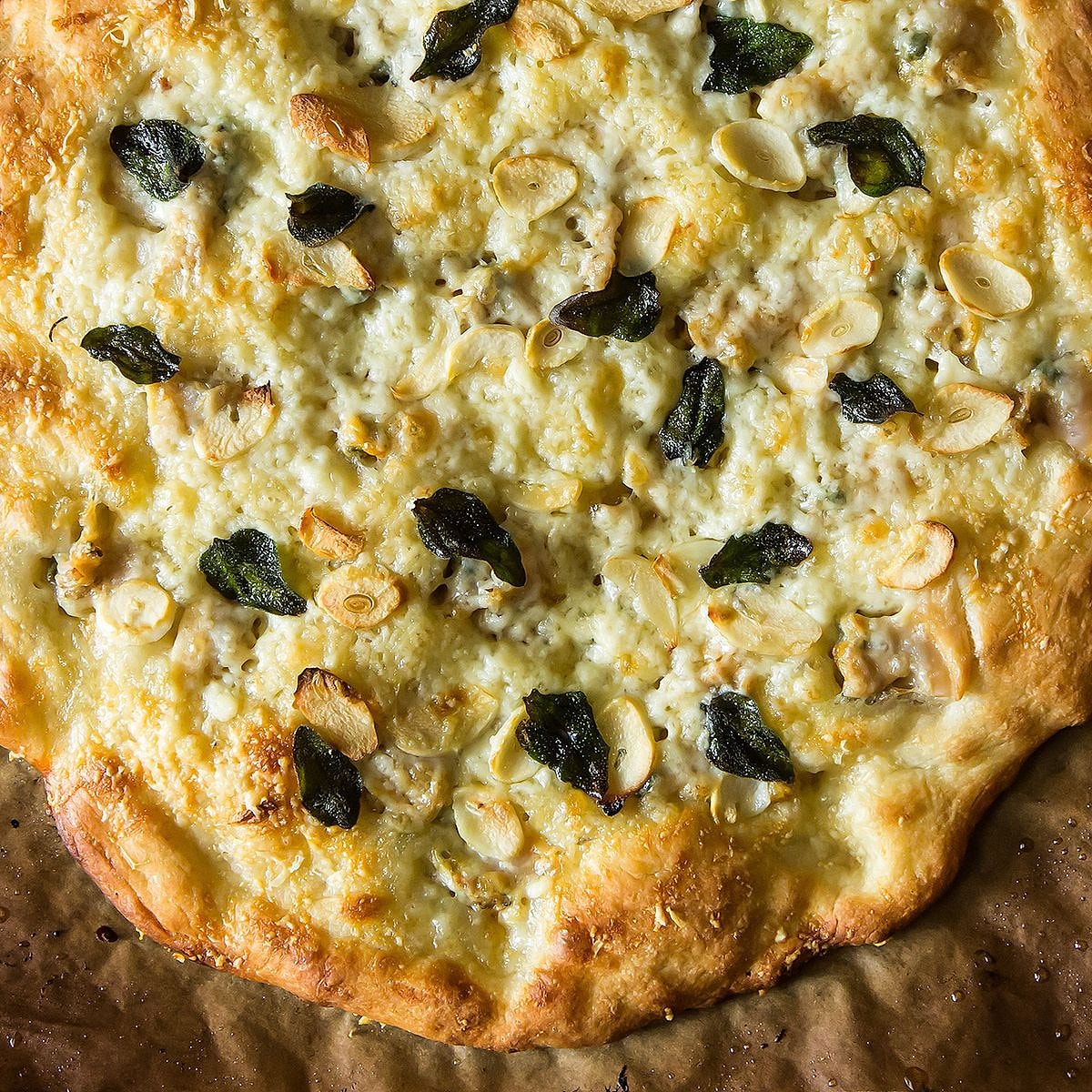 beyaz istiridye pizzası