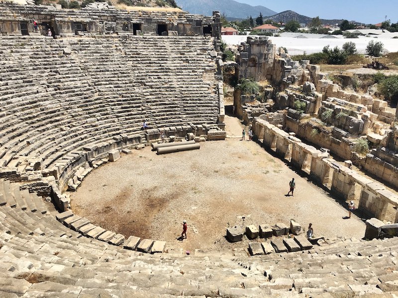 Myra tiyatrosu Myra Antik Kenti Antalya