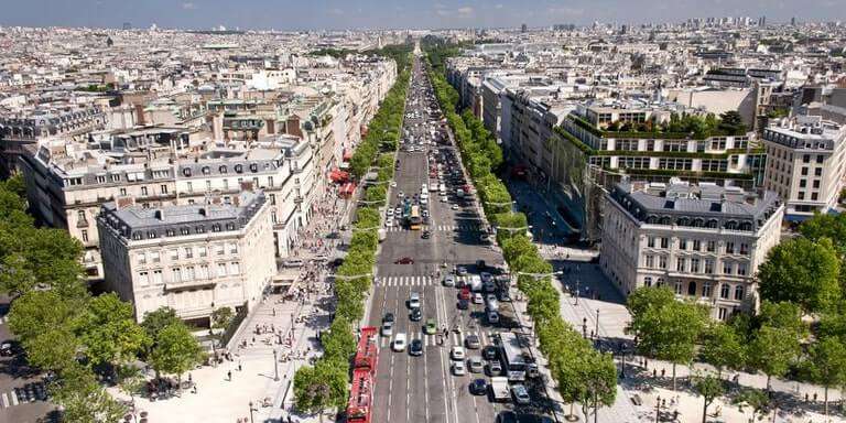 Şanzelize Caddesi Champs Élysées