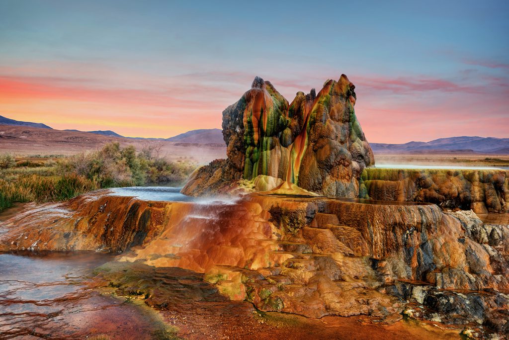 Fly Geyser Nevada Amerika Birleşik Devletleri