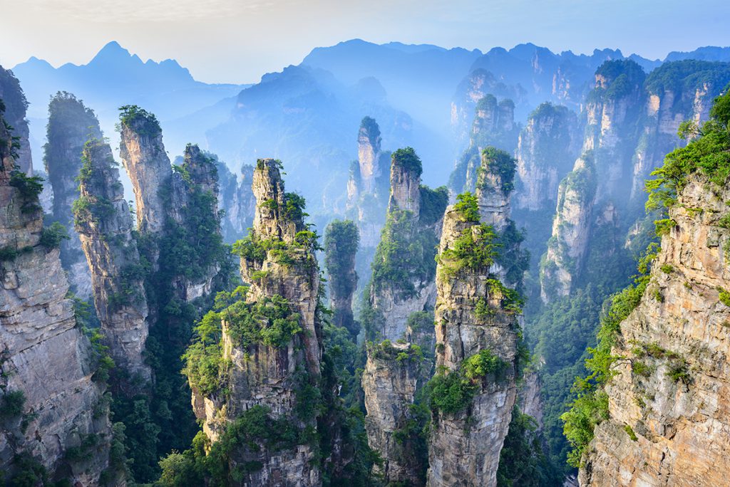 Zhangjiajie National Forest Park Hunan Çin Halk Cumhuriyeti