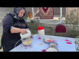 Grandma and Daughter Baking Delicious Sweets In our Village