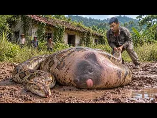 NO ONE EXPECTED THIS Monster Python s Enormous Belly Hides