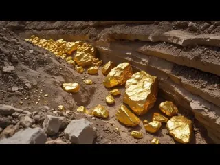 Oh wow that s amazing Digging the gold treasure at mountain