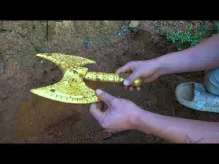 Unexpectedly discovering the treasure left by the gold
