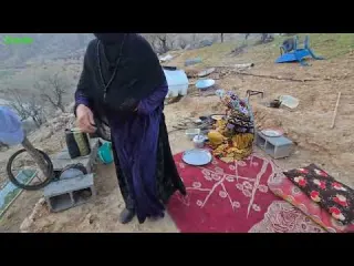 Cold Winter Nights in Zagros Real Nomad Family Life