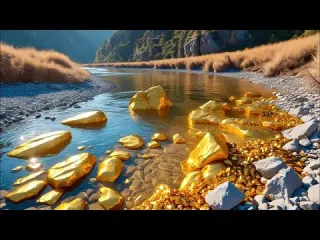 Treasure at the River worth from Gold Nuggets digging by