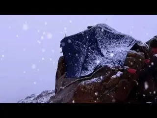 Surviving a snowstorm and heavy snowfall with ASMR taking