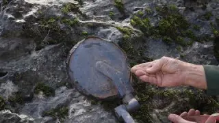Finding gold up high on the river bank