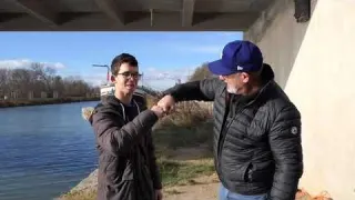 PECHE A L AIMANT EN COMPAGNIE D UN HERO HANDICAPE