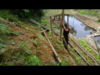 Off Grid Life in the Deep Forest Finishing Wood Workshop