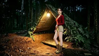 A Night Full of Challenges Setting Up a Bamboo Tent and