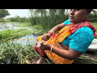 Fishing video Two fishermen are using fish bait at the edge