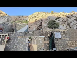 Building a Shelter in the Cold Autumn Mountains Jahangir