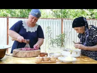 Grandma Butchering a Young Lamb and Cooking Simit and