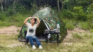 SOLO Camping in Forest Relaxing With nature