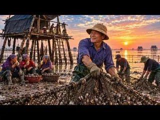 Hours With a Year Old Clam Farmer in Vietnam