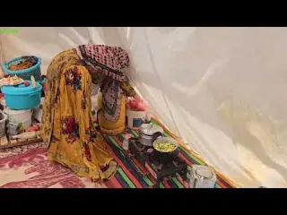 Building a Shelter in Zagros Mountains Nomad Family Life