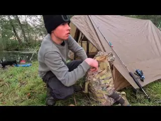 Wild Island Camping Pike Fishing with My Dog