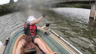 Pesca Magnética em busca de armas Jogadas na represa 10