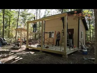Building the Perfect Porch for My Tiny Off Grid Cabin