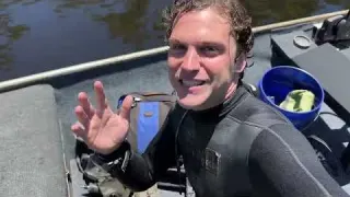 Found Huge Native American Spear Point While Diving River