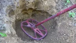 I used the detector to search for treasure and found gold