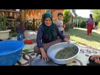 KÖY HAYATI LEZZETLİ YEMEKLER İÇİN KIŞLIK YAPIMI GÜZEL KÖY