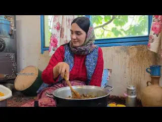 Traditional Village Cooking Most Famous Recipe in Iran