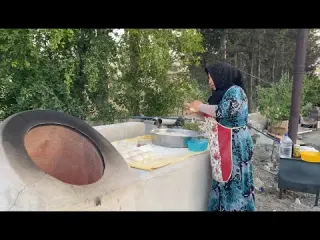 TEK BAŞIMA TANE EKMEK YAPTIM ÖRME TANDIRDA EKMEK