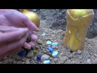 A huge snake has been discovered guarding the treasure in