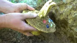 An underground treasure was discovered in the old house