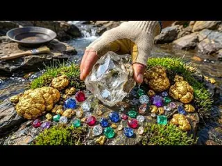 The Ultimate Treasure Rock Extracting Gold and Gems by Hand