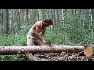 Man Builds an OFF GRID Cabin Alone in the Wild North Start