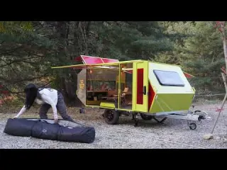 CAMPING IN A NEW LUXURY TRAILER