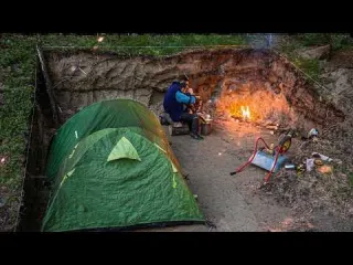 Building the Biggest Log Cabin Hidden UNDERGROUND by alex