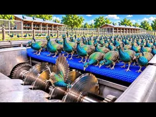 Inside a Massive Peacock Farm Feather Factory From Eggs
