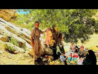 A hearty birthday celebration in nomadic life and a butcher