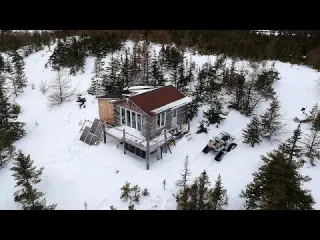 Remote Off Grid Cabin in the Newfoundland Wilderness Deep