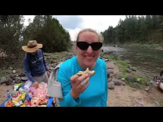 2 Days Fishing Backcountry Camping my wife tries fly