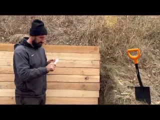 Building of a magical dugout for survival Hobbit House