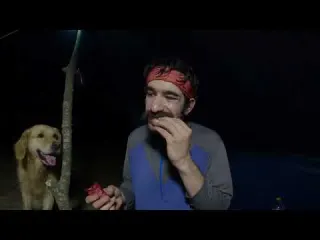 Deep Forest Camping with My Dog Finding a Waterfall Tarp