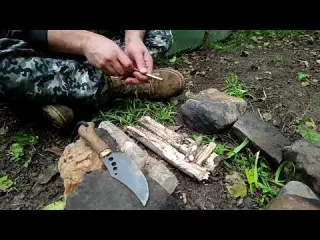 Bushcraft Trip Waterproof shelter Solo camp in a